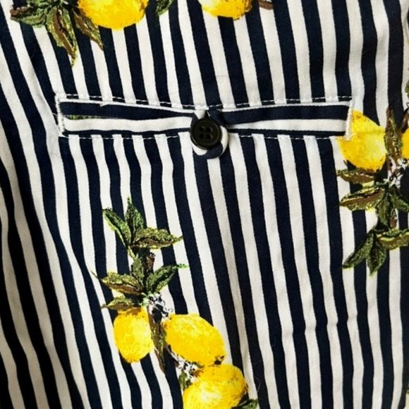 GLIMMS of New York Striped Romper with Lemons 98% Cotton - M - Picture 12 of 14